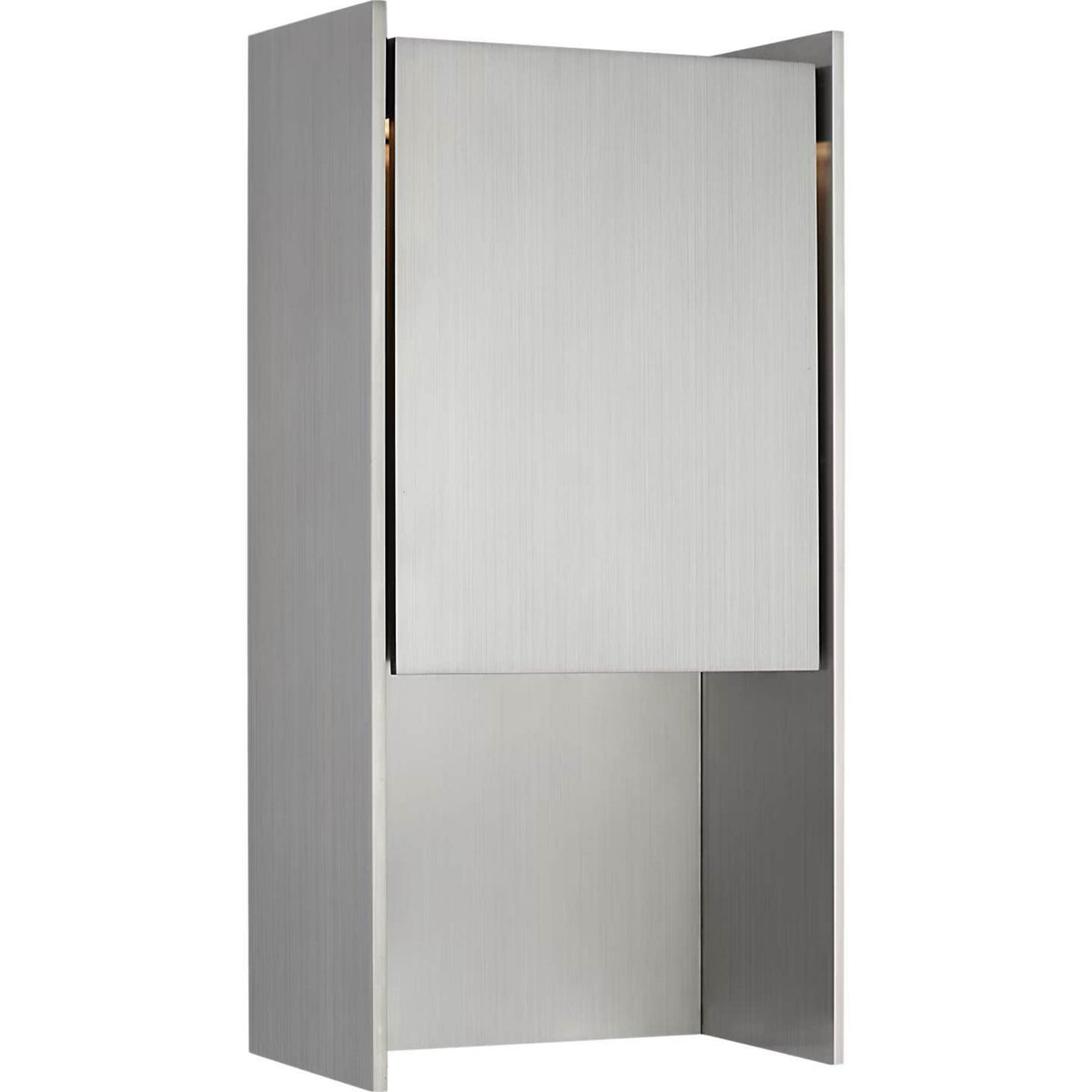 Barbara Barry Align 15" Shielded Wall Light in Stainless Steel W7.75" x H15.5" x E4.75"