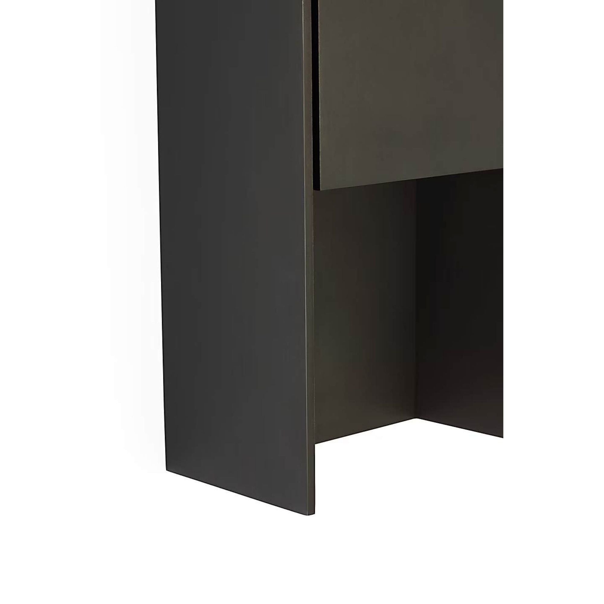 Barbara Barry Align 25" Shielded Wall Light in Blackened Stainless W7.75" x H24.5" x E4.75"