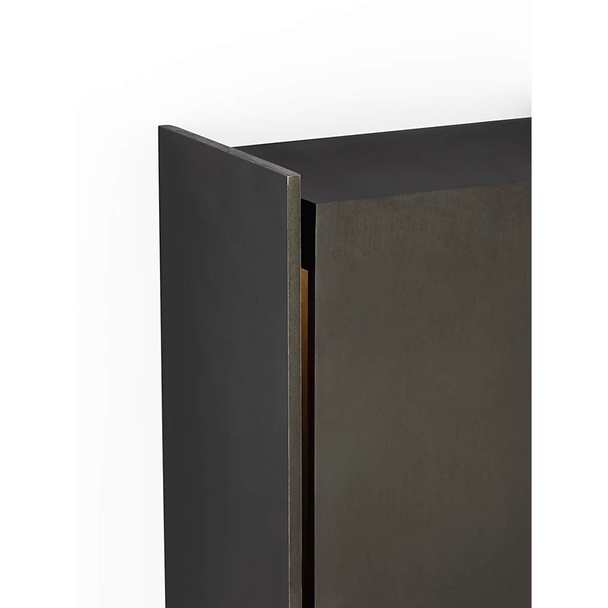 Barbara Barry Align 25" Shielded Wall Light in Blackened Stainless W7.75" x H24.5" x E4.75"