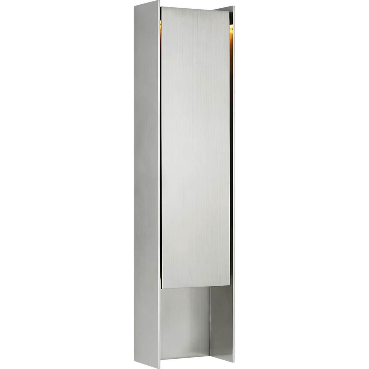 Barbara Barry Align 32" Shielded Wall Light in Stainless Steel W7.75" x H32" x E4.75"