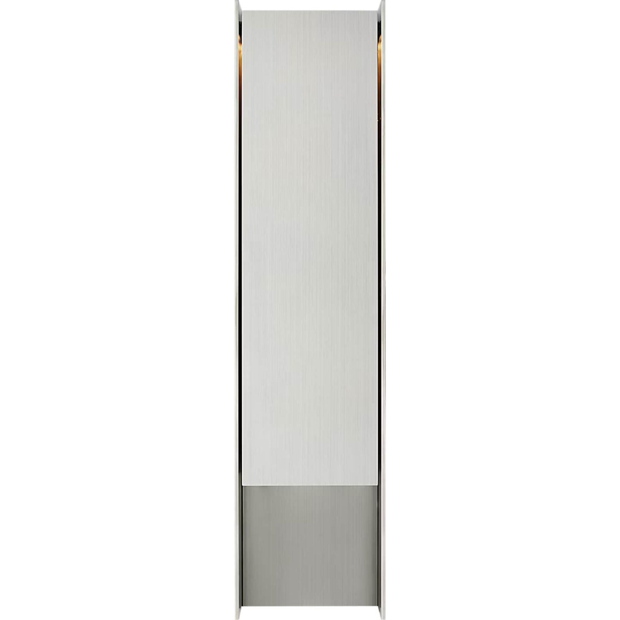 Barbara Barry Align 32" Shielded Wall Light in Stainless Steel W7.75" x H32" x E4.75"