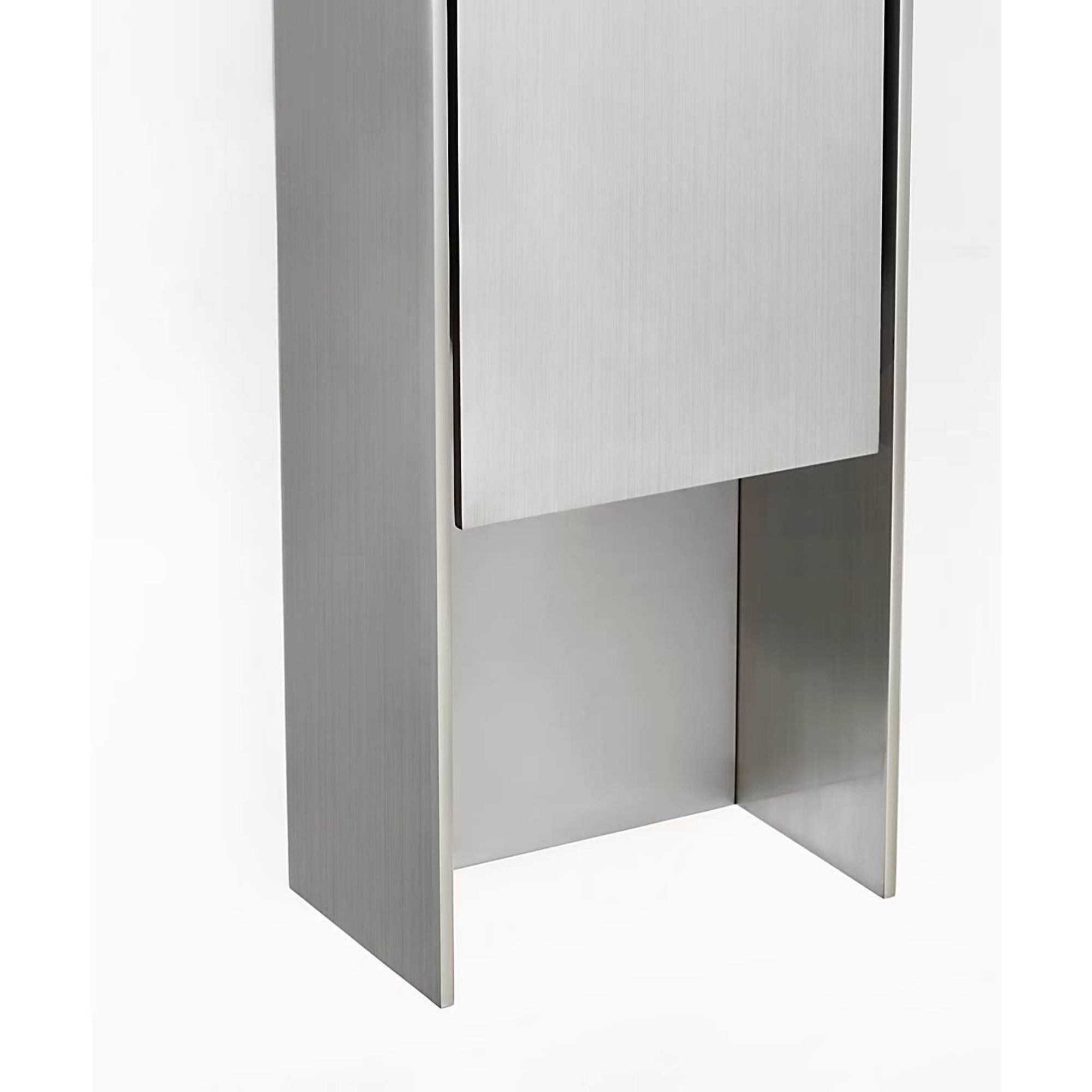Barbara Barry Align 41" Shielded Wall Light in Stainless Steel W7.75" x H41" x E4.75"