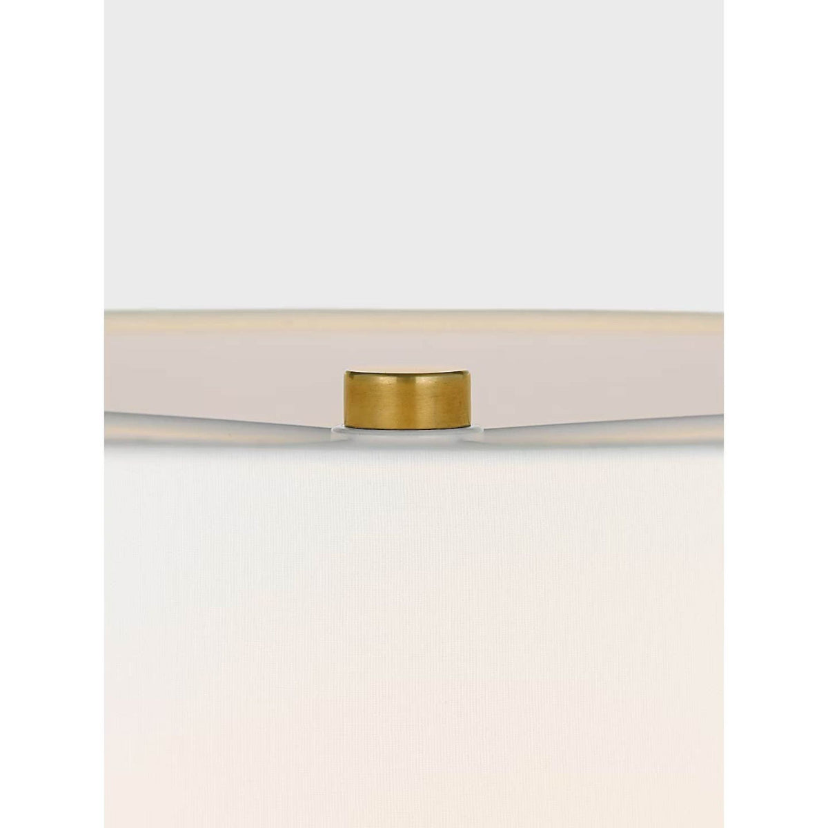 Barbara Barry Folly 27" Rotatable Cordless Table Lamp in Alabaster with Linen Shade W16.25" x H27.25"