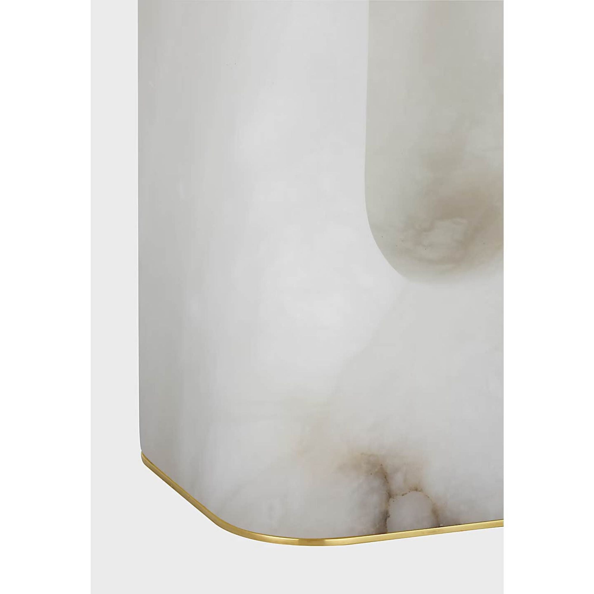 Barbara Barry Palo 28" Table Lamp in Alabaster with Linen Shade W14.75" x H28.25"