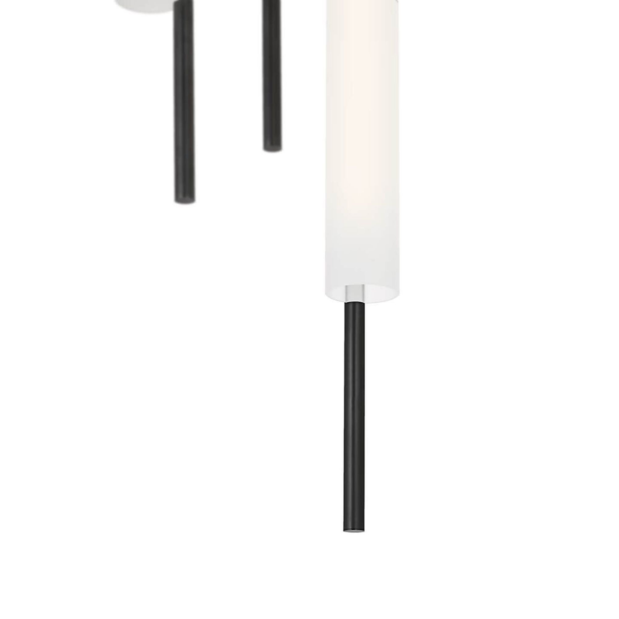 Barbara Barry Windchime 12" 3 Light Chandelier in Bronze with Soft Etched Glass W11.25"