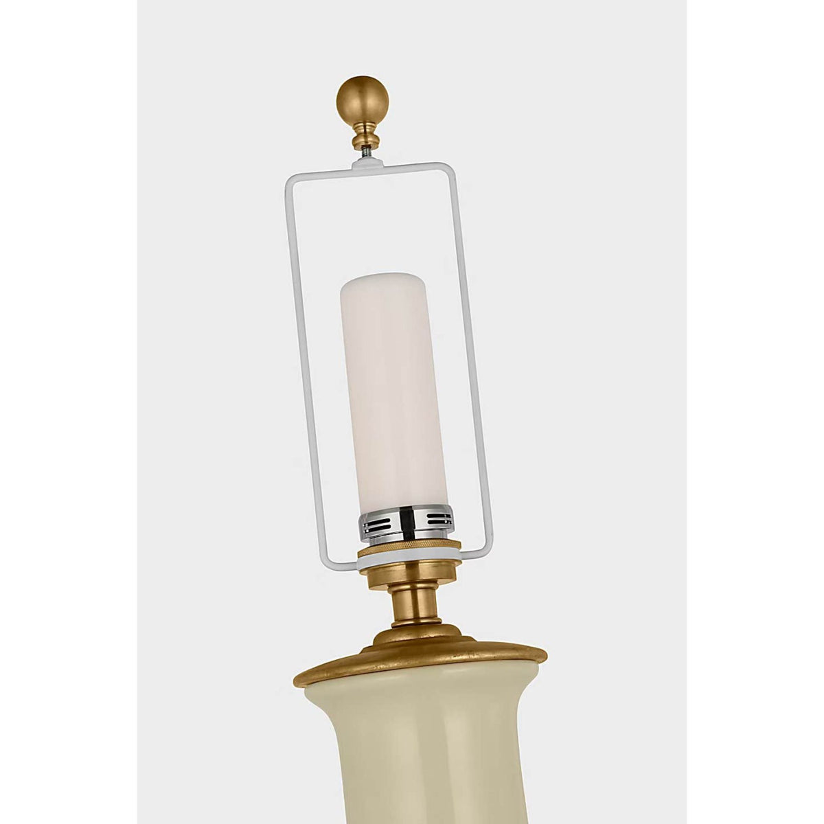 Chapman & Myers Lambay Cordless Table Lamp in Coconut with Linen Shade W20" x H32.25"
