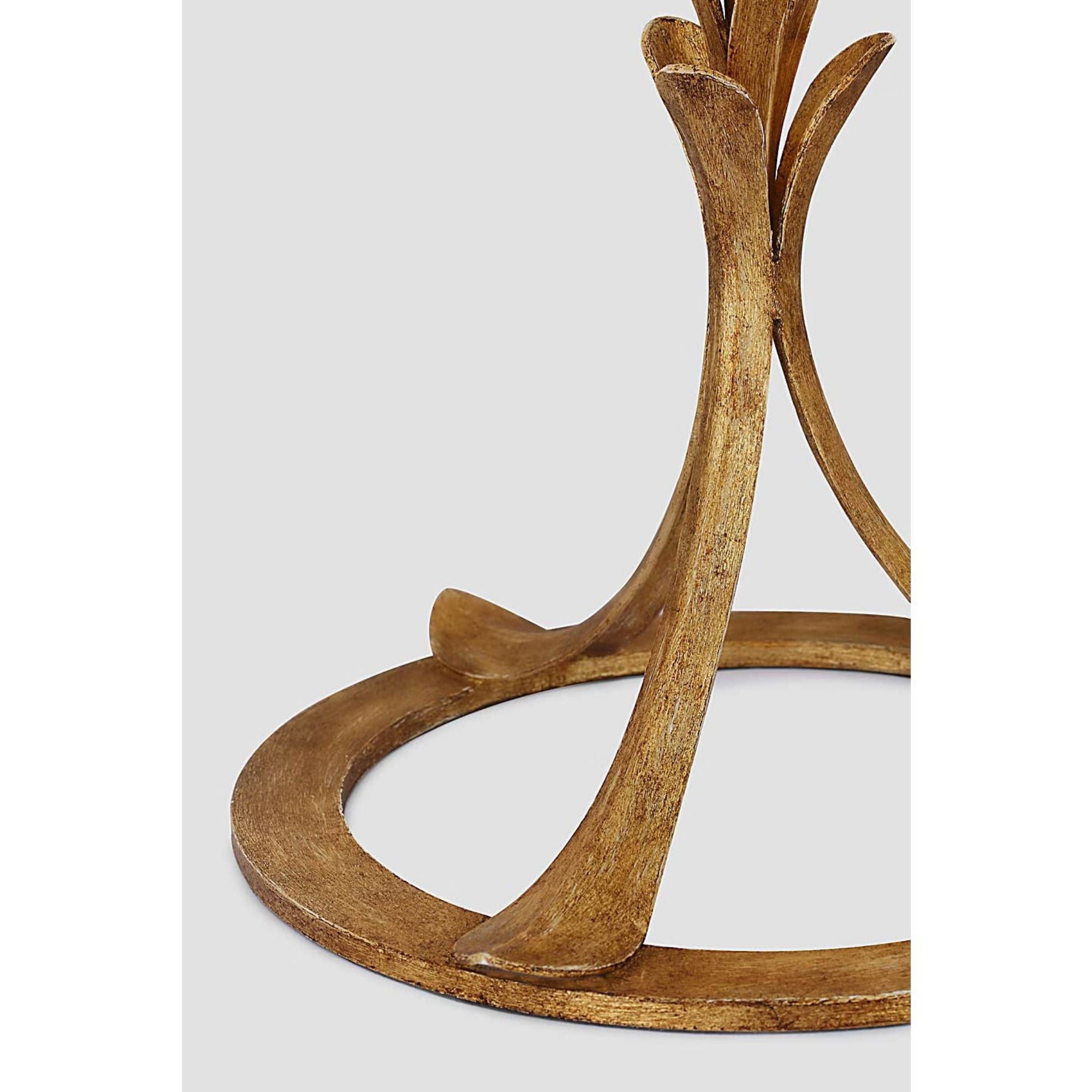 Chapman & Myers Provenz 62" Floor Lamp in French Gild with Linen Shade W28" x H62.25"