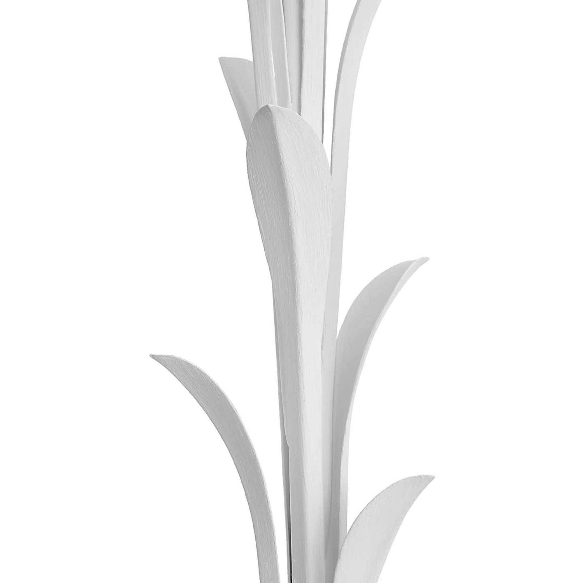 Chapman & Myers Provenz 62" Floor Lamp in Plaster White with Linen Shade W28" x H62.25"