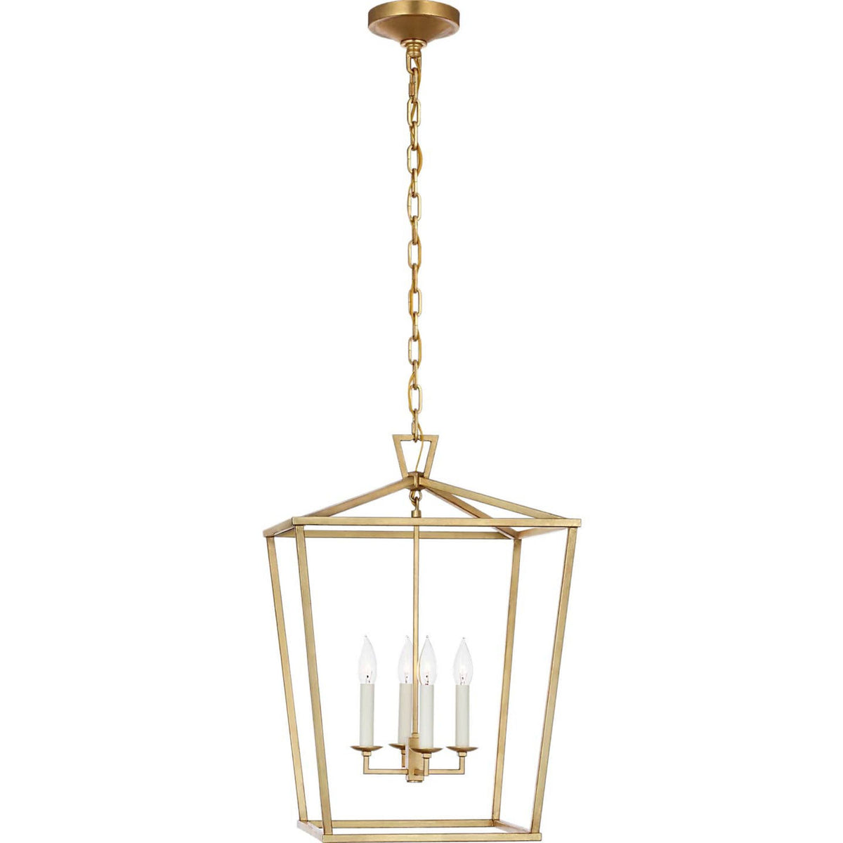 Chapman & Myers Darlana Medium Lantern in Gild W17" x H24.5"