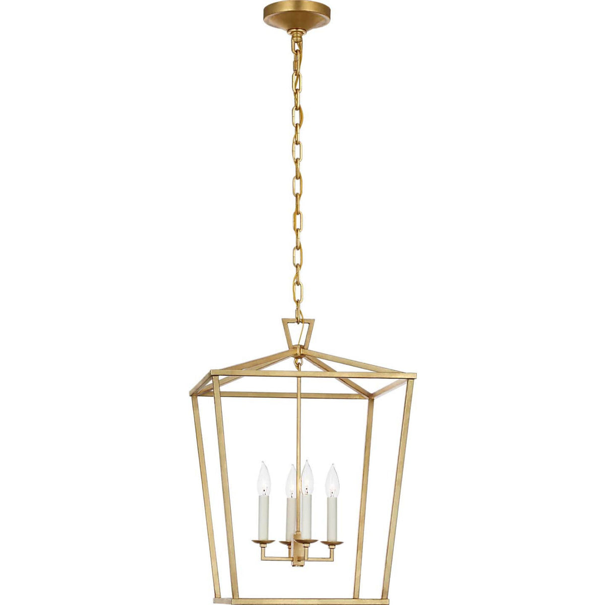 Chapman & Myers Darlana Medium Lantern in Gild W17" x H24.5"