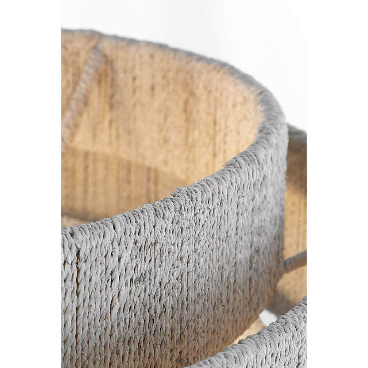 Chapman & Myers Dorado 25" Flush Mount in Antique-Burnished Brass and Washed Abaca W24" x H10.5"