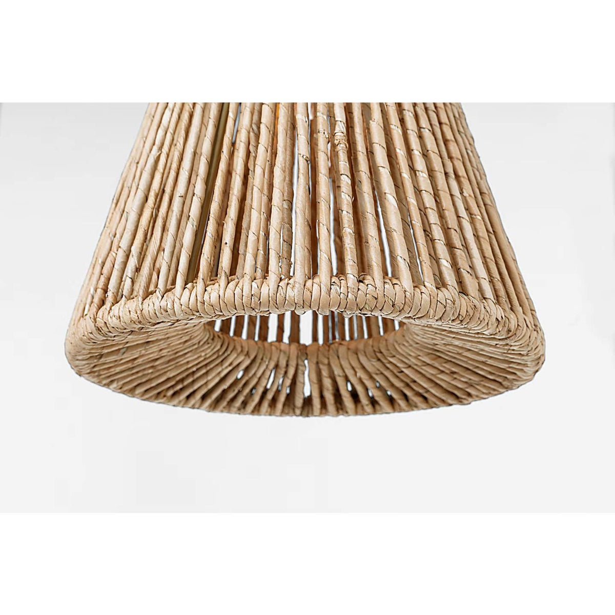 Chapman & Myers Antigua 10" Pendant in Bronze and Natural Abaca W10.5" x H18.75"