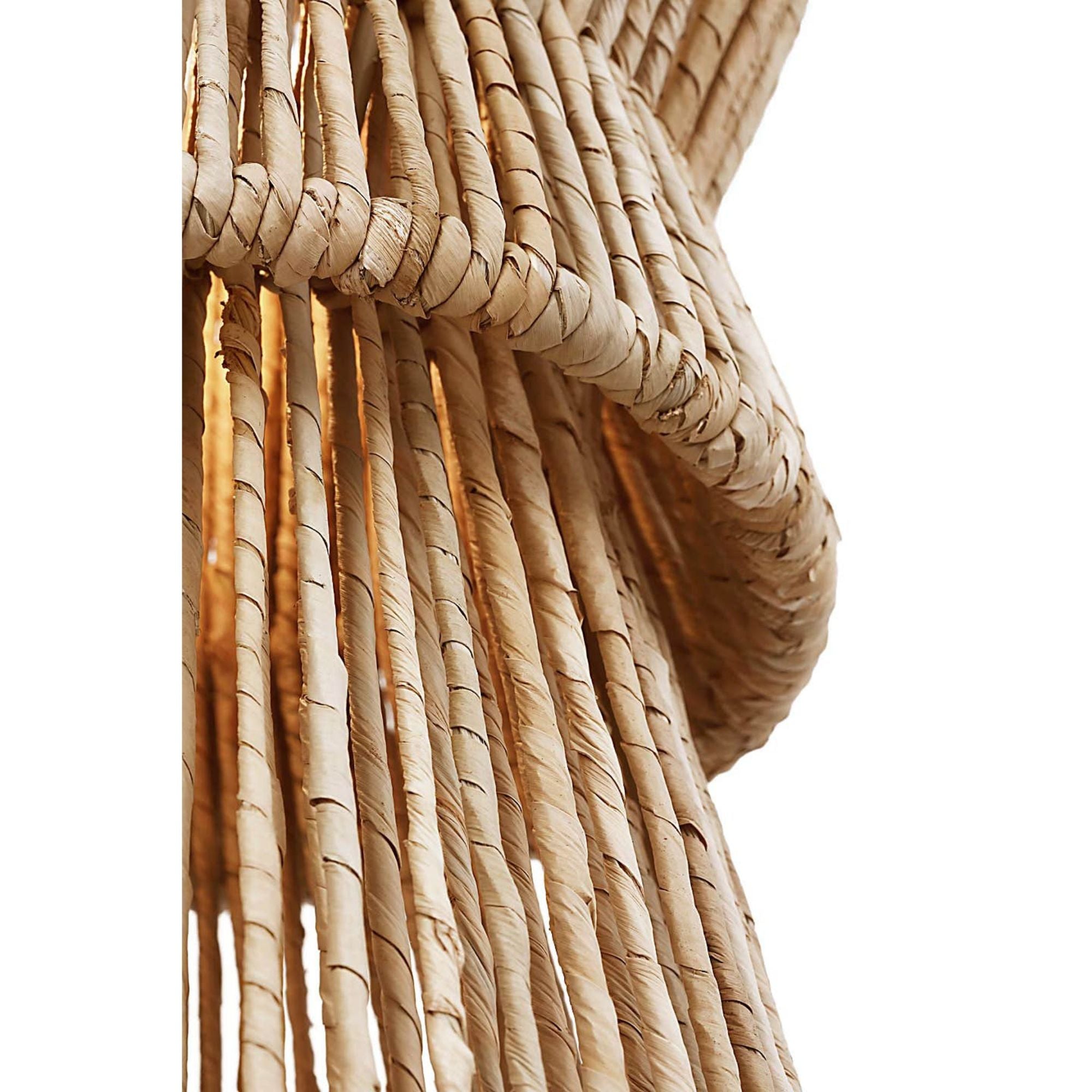 Chapman & Myers Antigua 11" Pendant in Bronze and Natural Abaca W11" x H21.75"