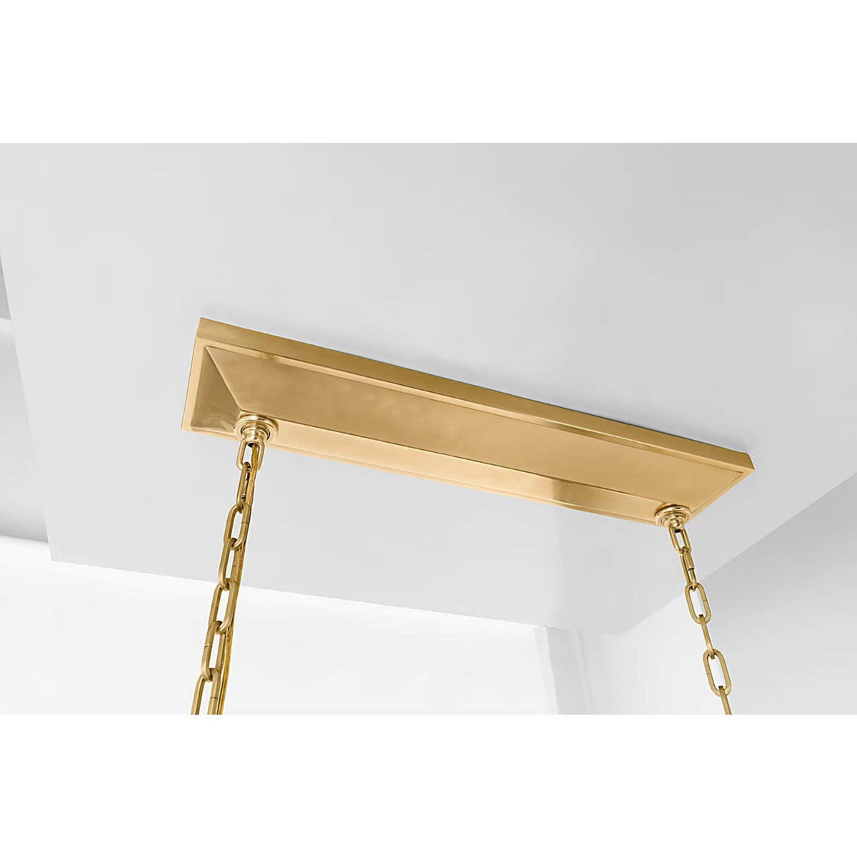 Chapman & Myers Antigua 54" Linear in Antique-Burnished Brass and Natural Abaca W17.25" x 54" x H16.5"