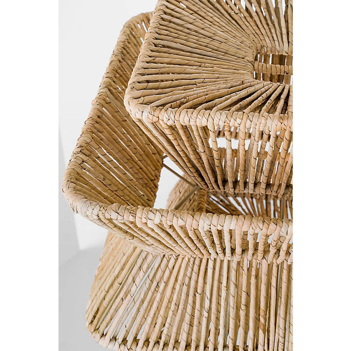 Chapman & Myers Antigua 54" Linear in Antique-Burnished Brass and Natural Abaca W17.25" x 54" x H16.5"