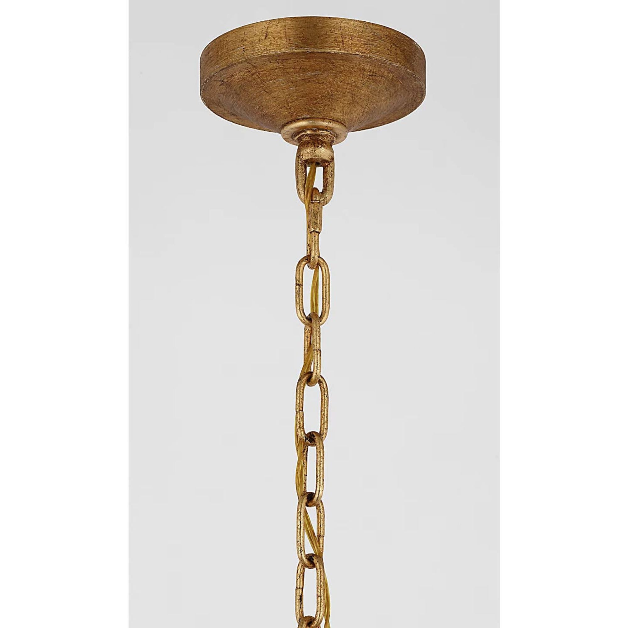 Chapman & Myers Gramercy 17" Lantern in Gilded Iron W17" x H30.5"