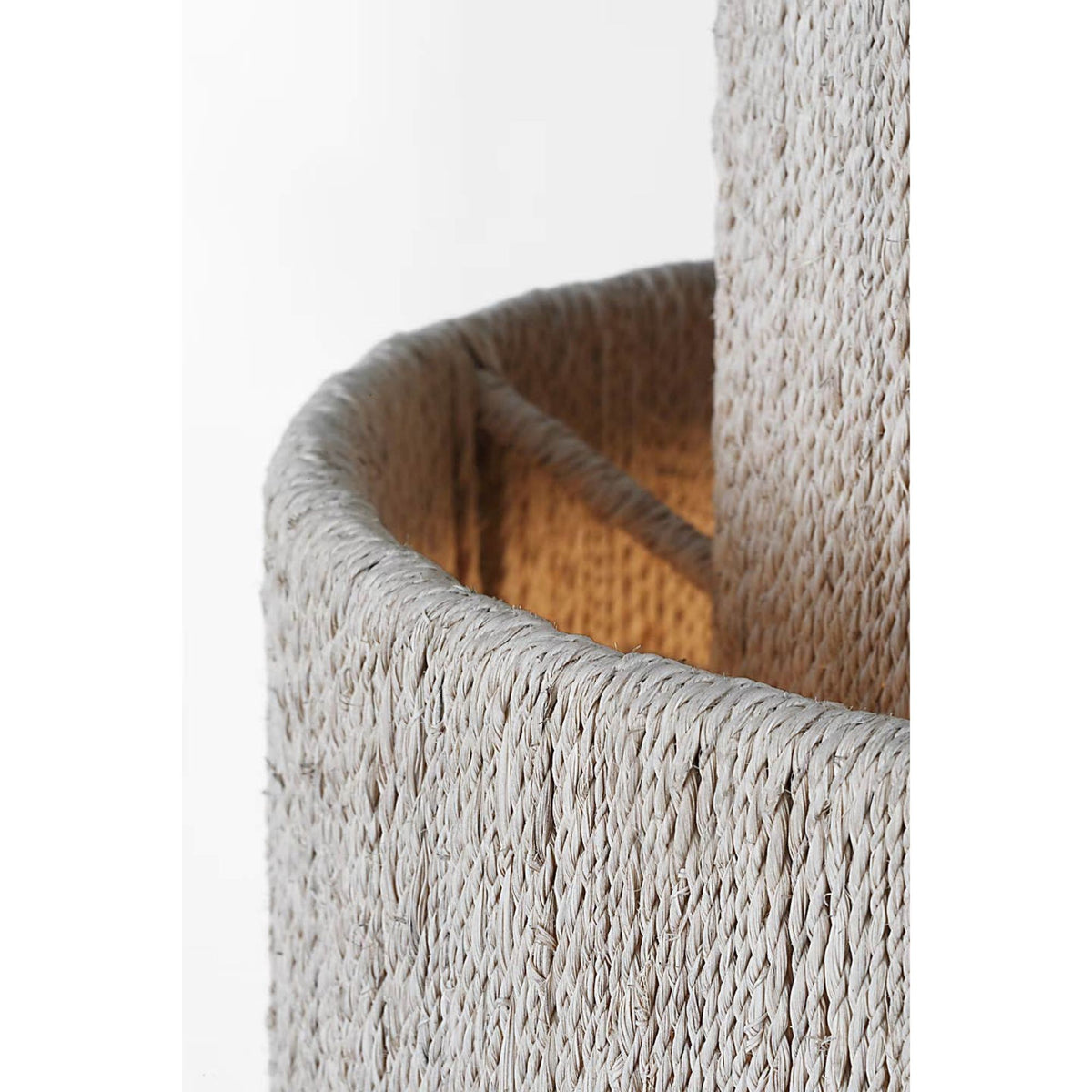 Chapman & Myers Dorado 15" Pendant in Antique-Burnished Brass and Washed Abaca W15.25" x H26.75"