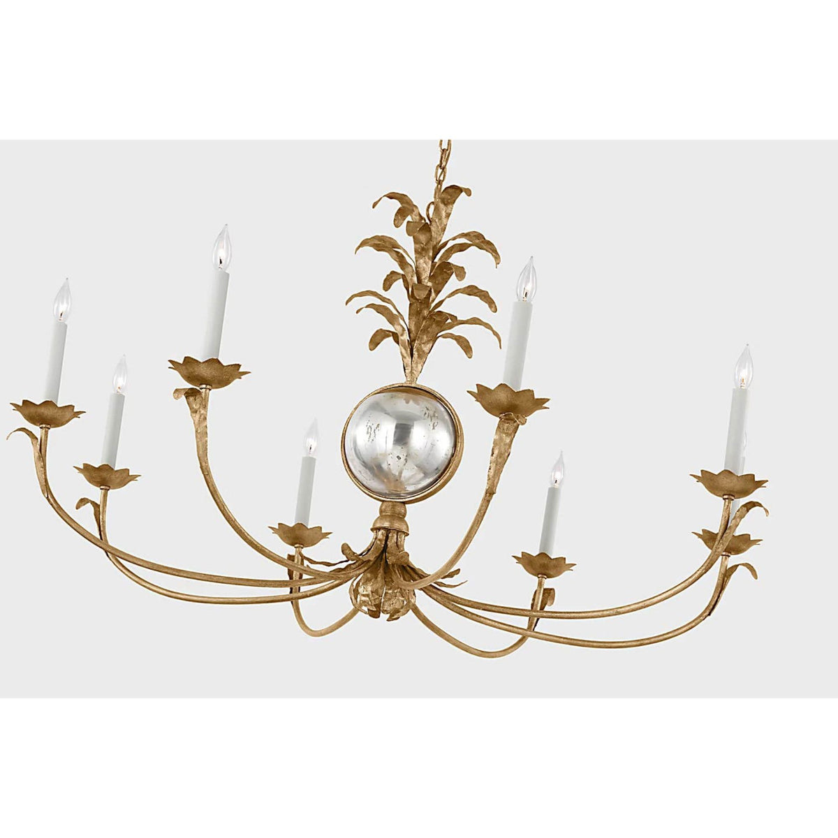 Chapman & Myers Gramercy Grande Wide Chandelier in Gilded Iron W50.25" x H30"