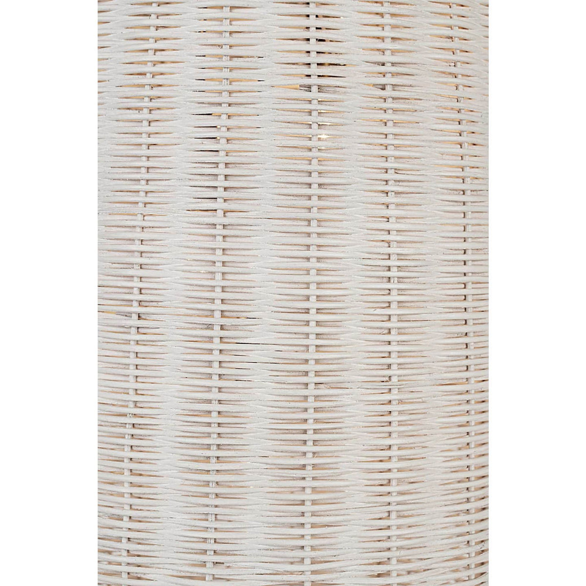 Chapman & Myers Kokomo 15" Elongated Pendant in Bronze with Chalk Wicker Shade W15" x H33.75"