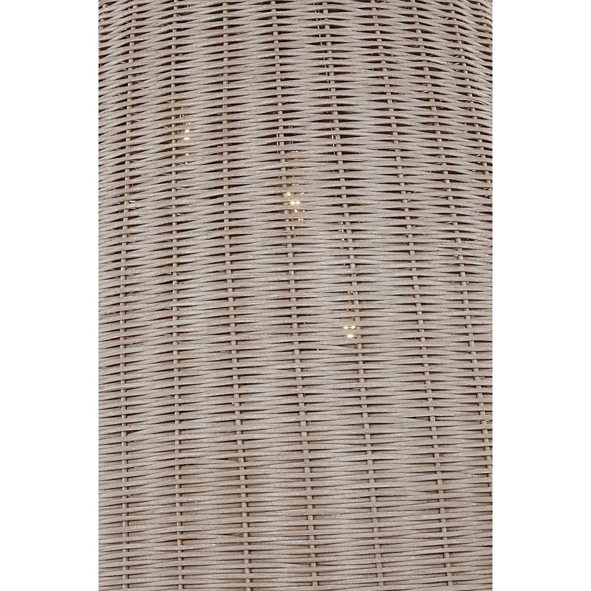 Chapman & Myers Kokomo 20" Elongated Pendant in Polished Nickel with Ash Wicker Shade W20" x H44.25"