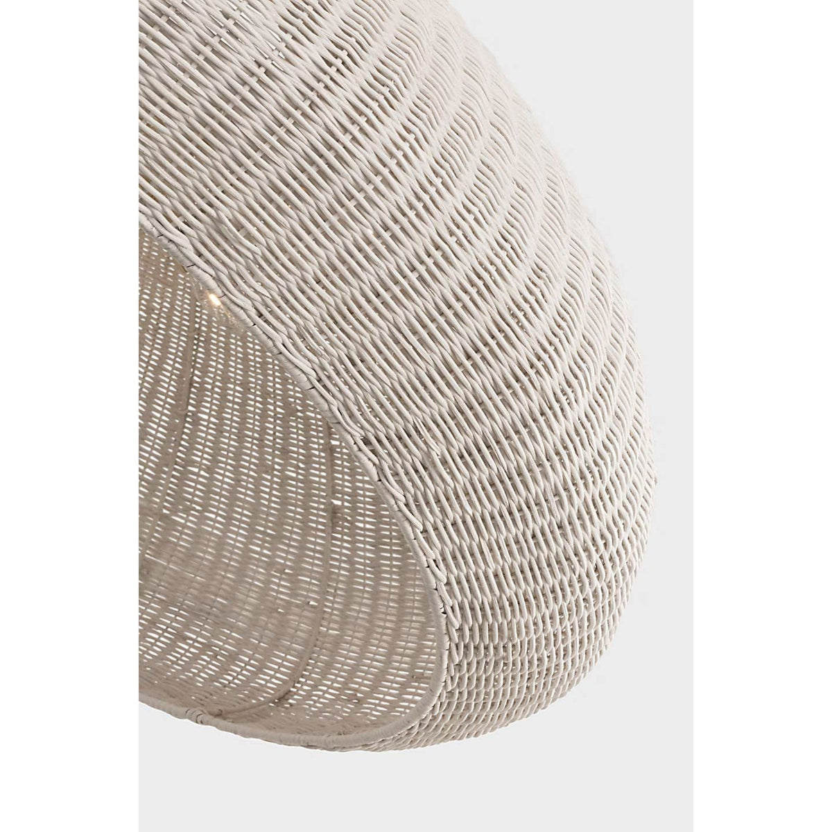 Chapman & Myers Kokomo 44" Wide Pendant in Antique-Burnished Brass with Chalk Wicker Shade W44" x H16.75"