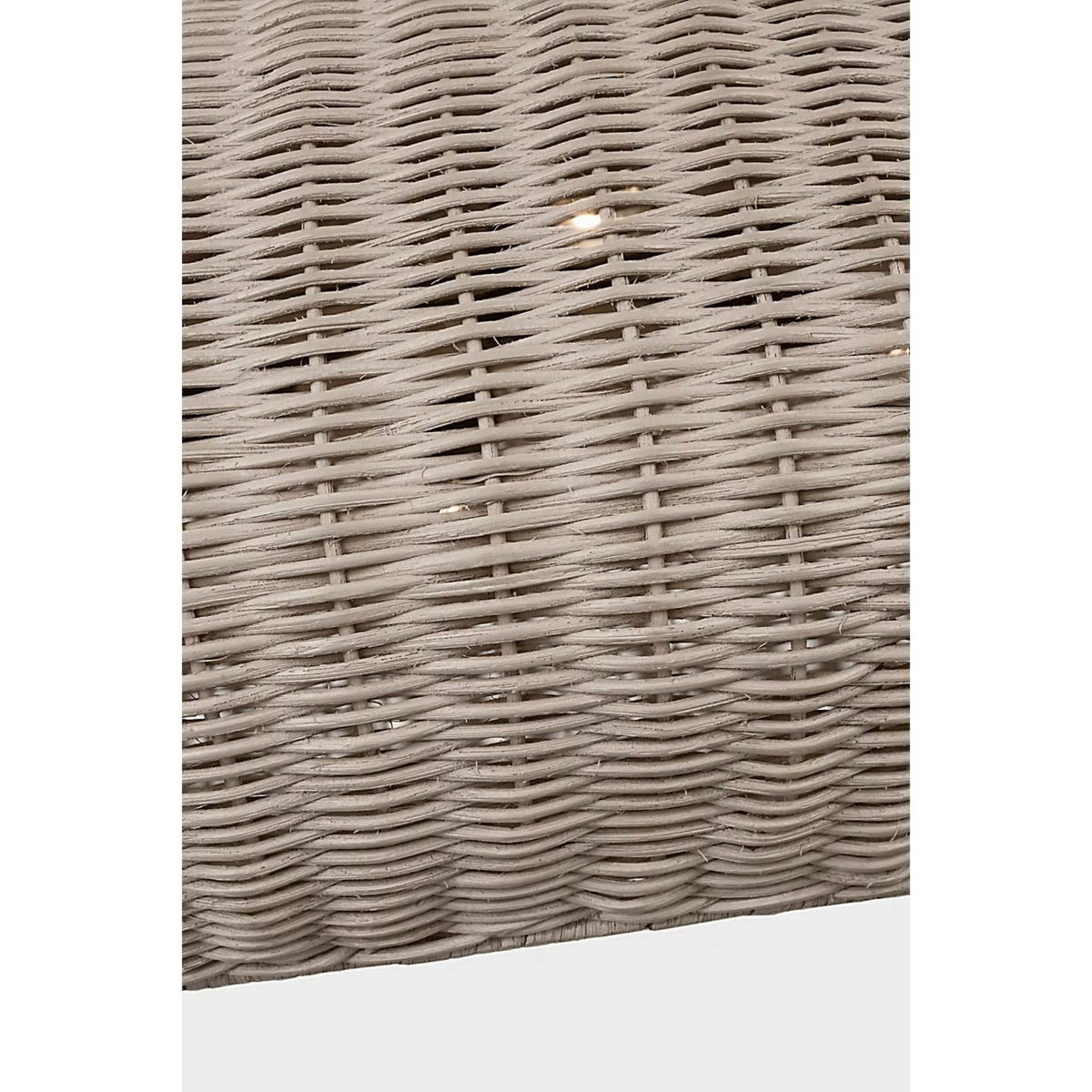 Chapman & Myers Kokomo 44" Wide Pendant in Bronze with Ash Wicker Shade W44" x H16.75"