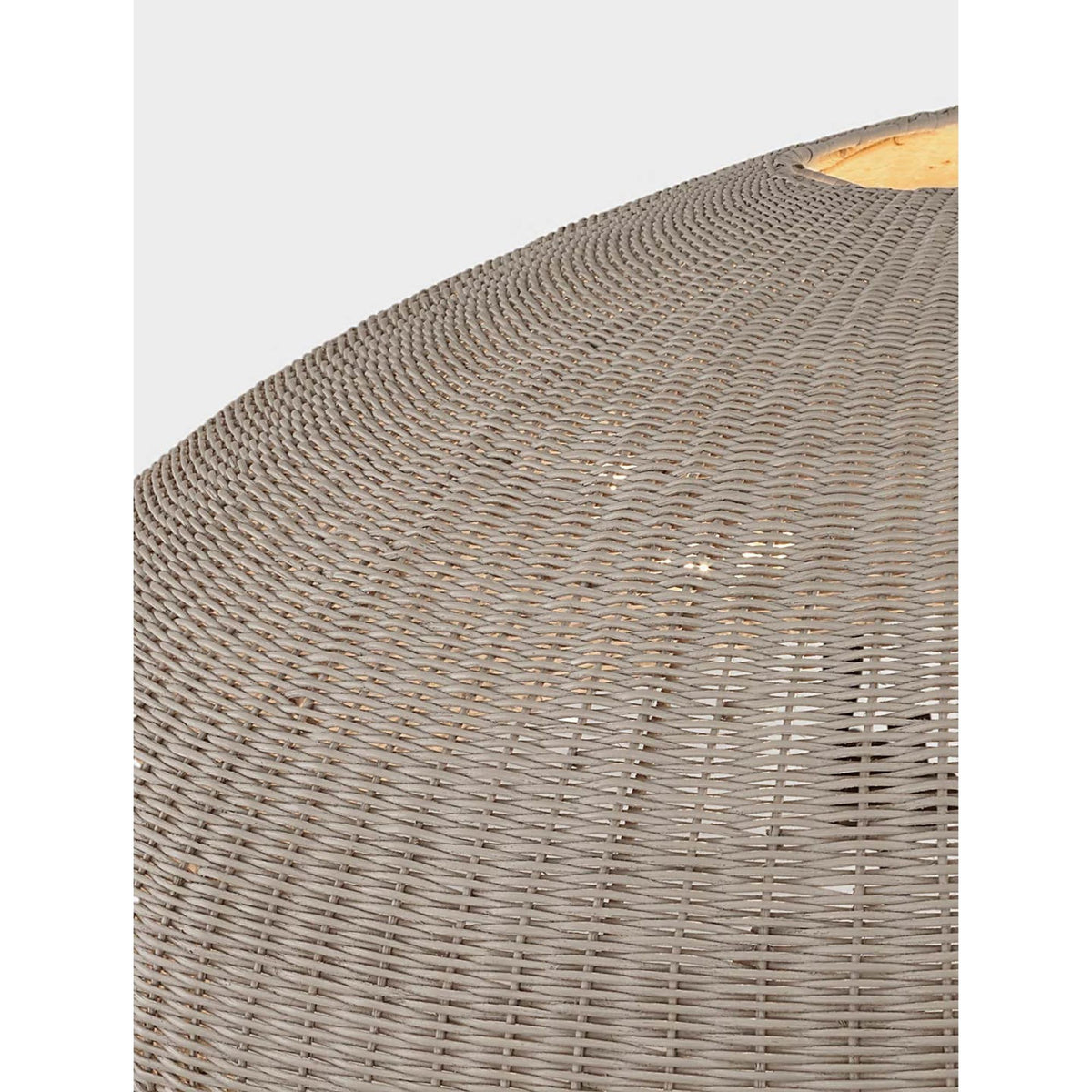Chapman & Myers Kokomo 44" Wide Pendant in Polished Nickel with Ash Wicker Shade W44" x H16.75"