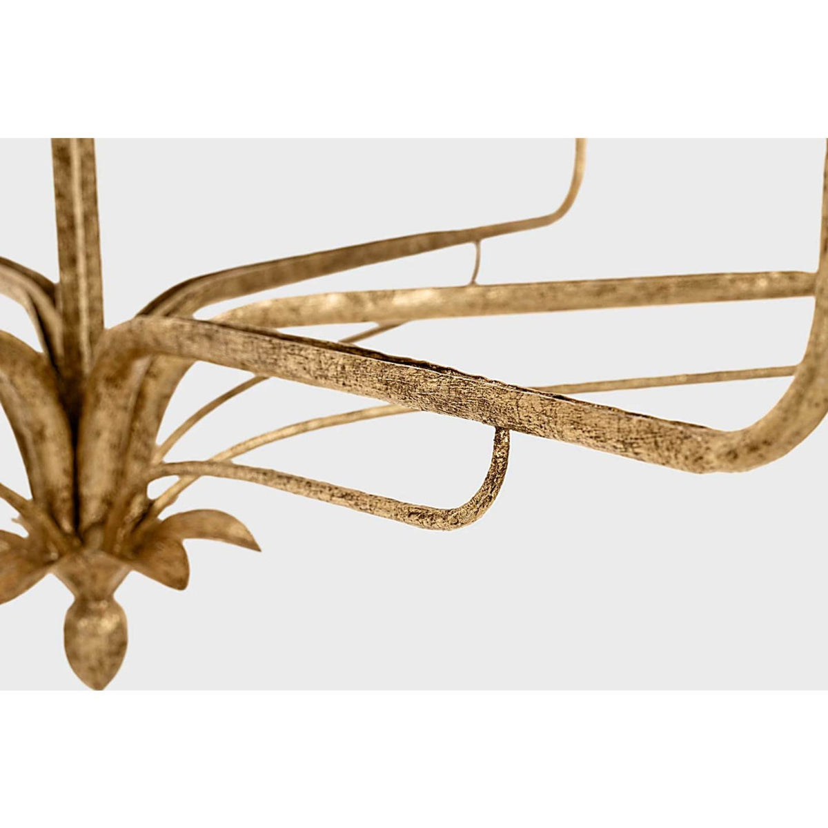 Chapman & Myers Amalfi 41" Chandelier in Milano Gold with Linen Shades W40.5" x H23.5"