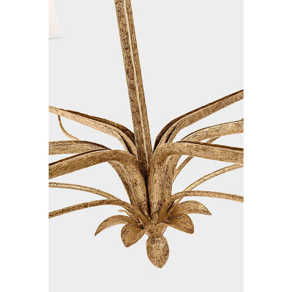 Chapman & Myers Amalfi 41" Chandelier in Milano Gold with Linen Shades W40.5" x H23.5"