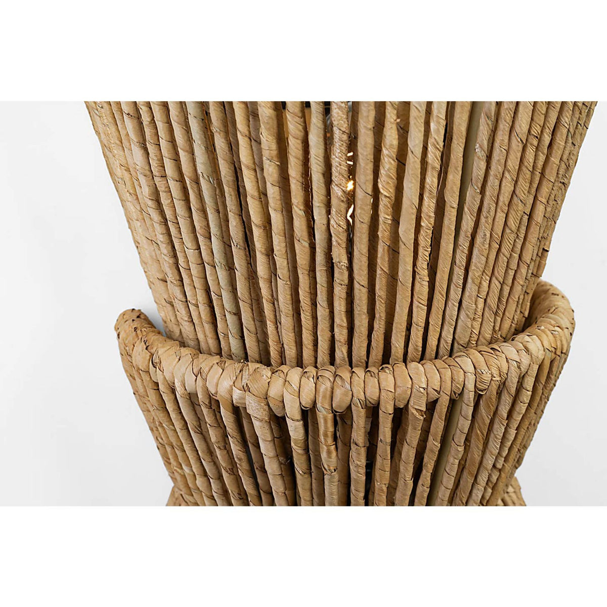 Chapman & Myers Antigua Medium Sconce in Bronze and Natural Abaca W10.25" x H16.25" x E6.25"