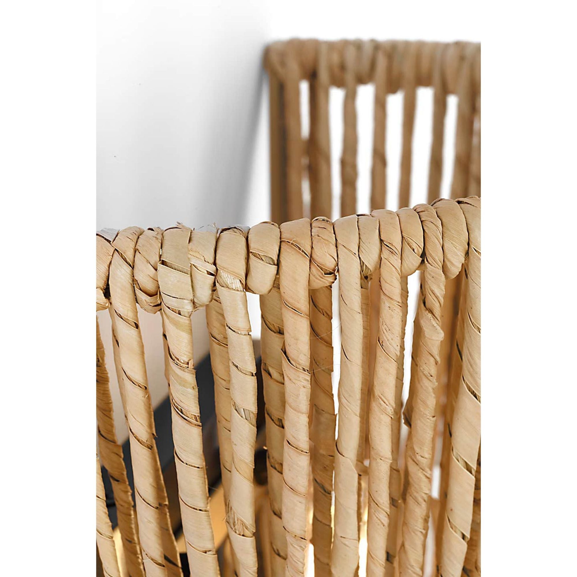 Chapman & Myers Antigua 20" Sconce in Bronze and Natural Abaca W9" x H20.25" x E5.75"