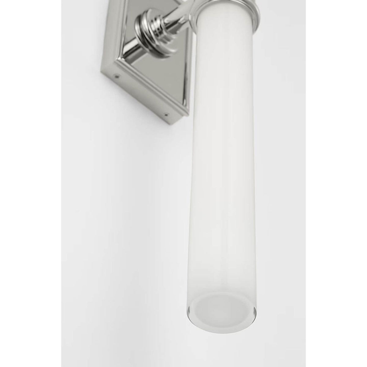 Chapman & Myers Owen 22" Double Bath Light in Polished Nickel with White Glass W2.75" x H22" x E4"