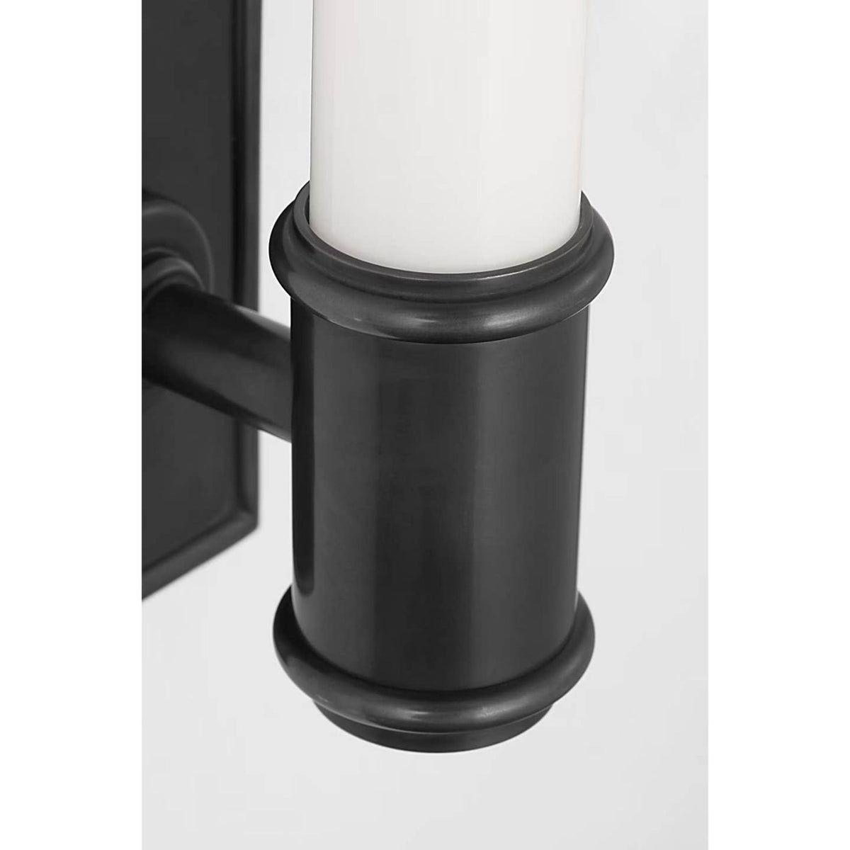Chapman & Myers Owen 30" Linear Bath Light in Bronze with White Glass W2.75" x H30" x E4"