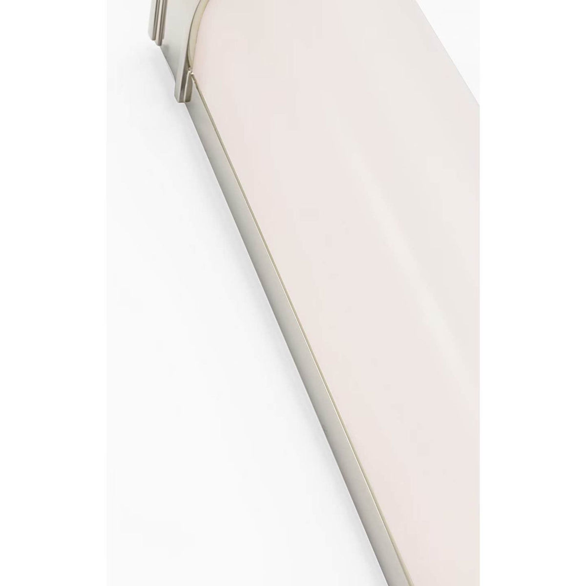 Chapman & Myers Marden 24" Salon Bath Sconce in Polished Nickel with White Glass W4.25" x H24" x E3.75"