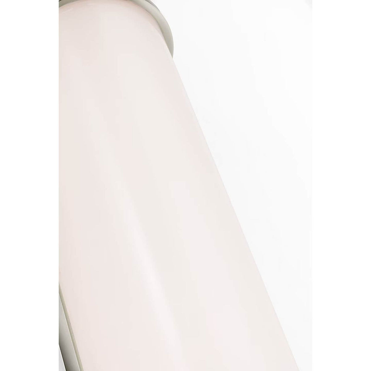 Chapman & Myers Marden 24" Salon Bath Sconce in Polished Nickel with White Glass W4.25" x H24" x E3.75"
