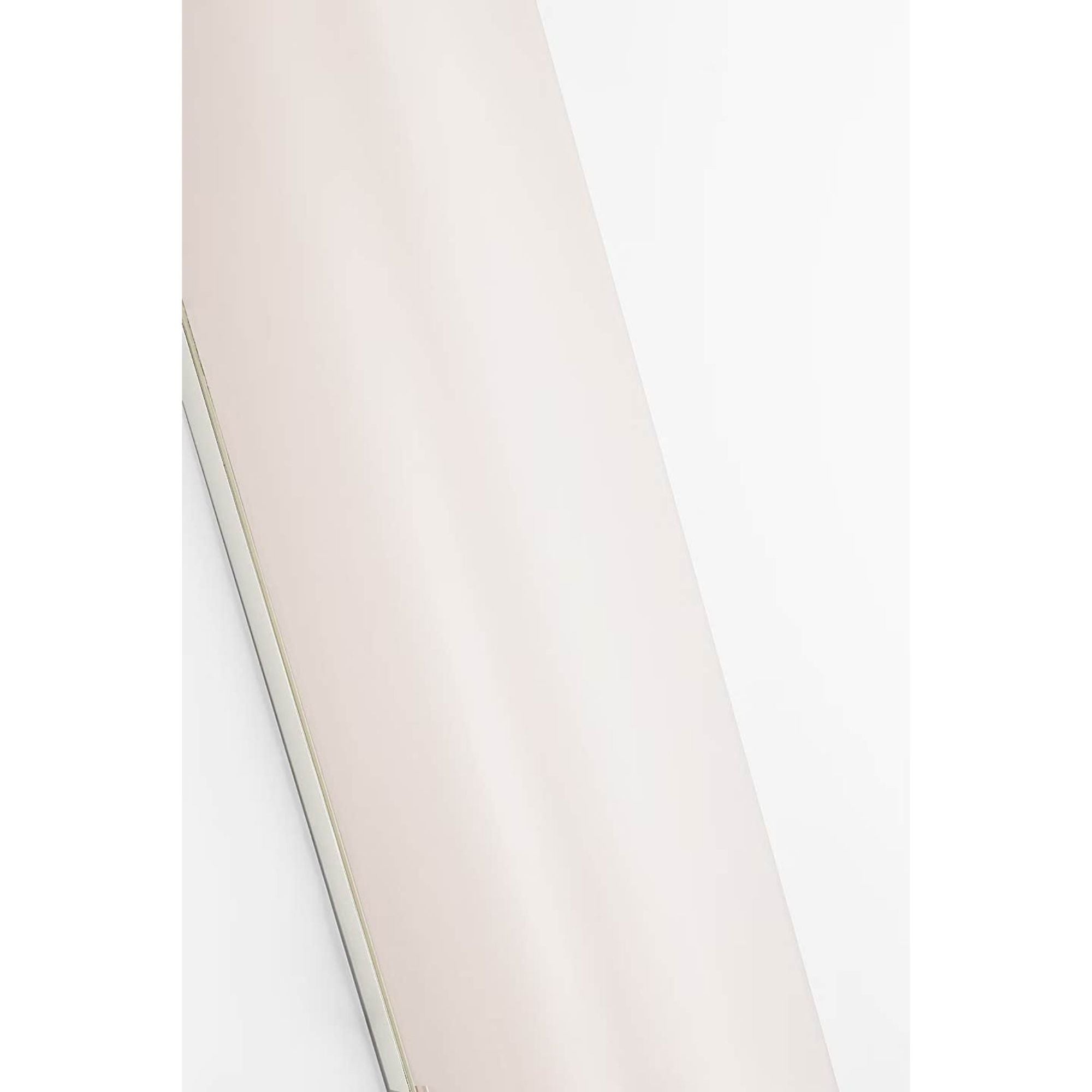 Chapman & Myers Marden 30" Salon Bath Sconce in Polished Nickel with White Glass W4.25" x H30" x E3.75"