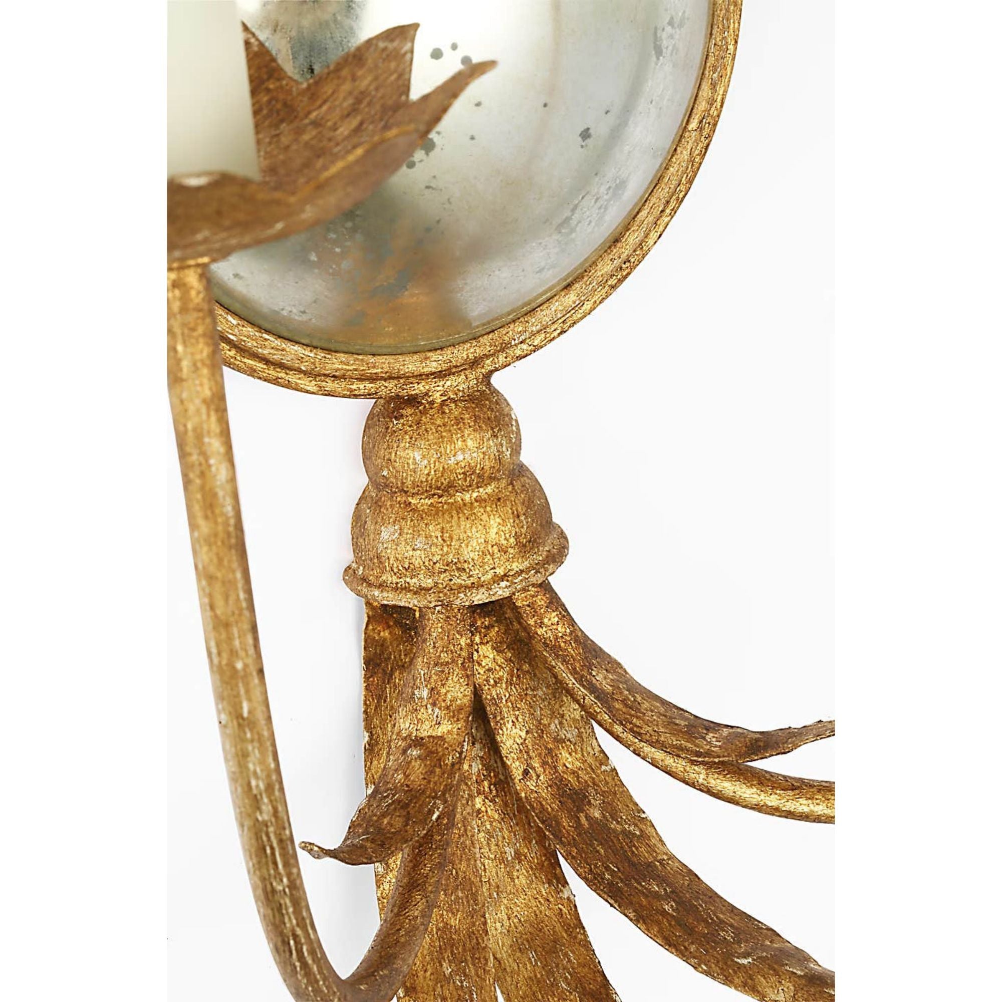 Chapman & Myers Gramercy 28" Sconce in Gilded Iron W13" x H28.25" x E7.75"