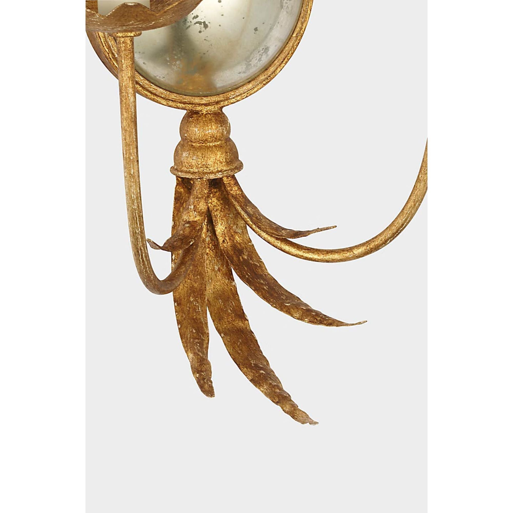 Chapman & Myers Gramercy 28" Sconce in Gilded Iron W13" x H28.25" x E7.75"