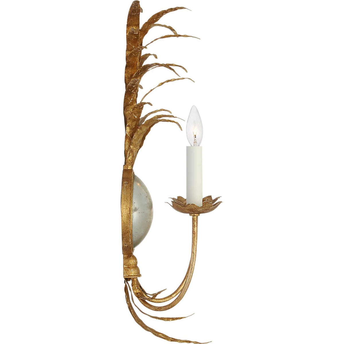 Chapman & Myers Gramercy 28" Sconce in Gilded Iron W13" x H28.25" x E7.75"