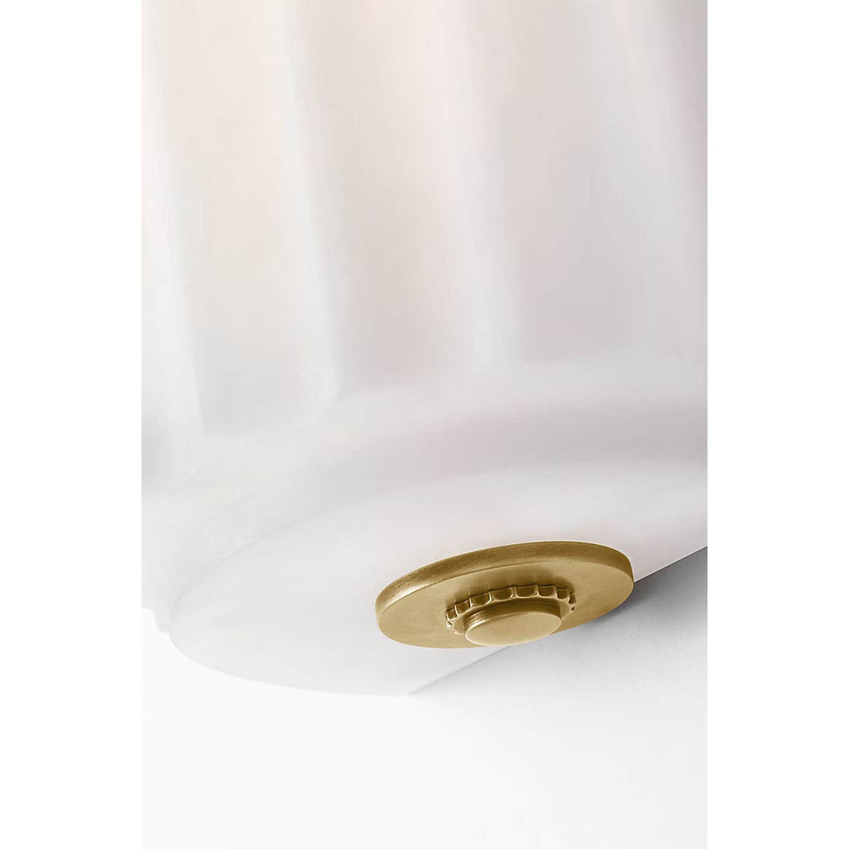Chapman & Myers Madden 19" Fluted Linear Sconce in Alabaster and Antique-Burnished Brass W4.25" x H18.5" x E2.75"