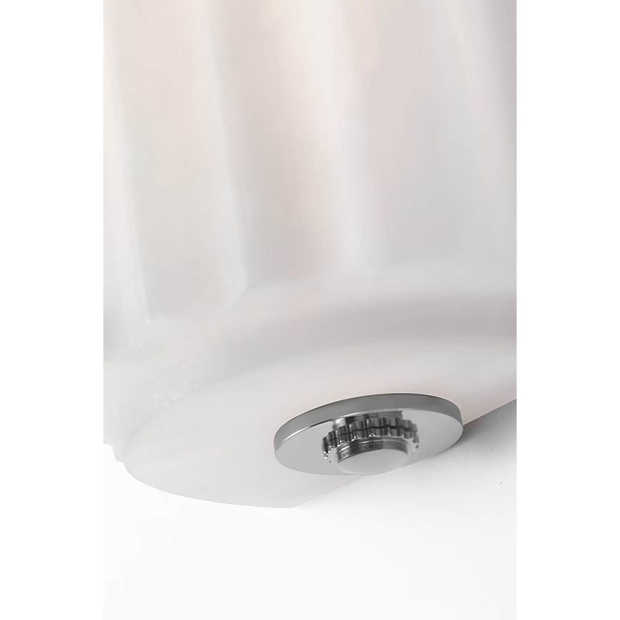 Chapman & Myers Madden 19" Fluted Linear Sconce in Alabaster and Polished Nickel W4.25" x H18.5" x E2.75"