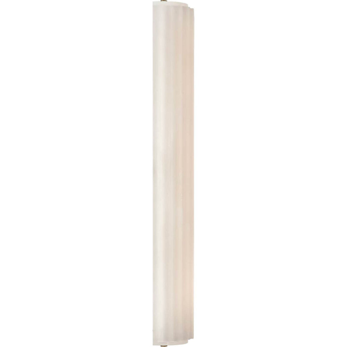 Chapman & Myers Madden 25" Fluted Linear Sconce in Alabaster and Antique-Burnished Brass W4.25" x H24.5" x E2.75"