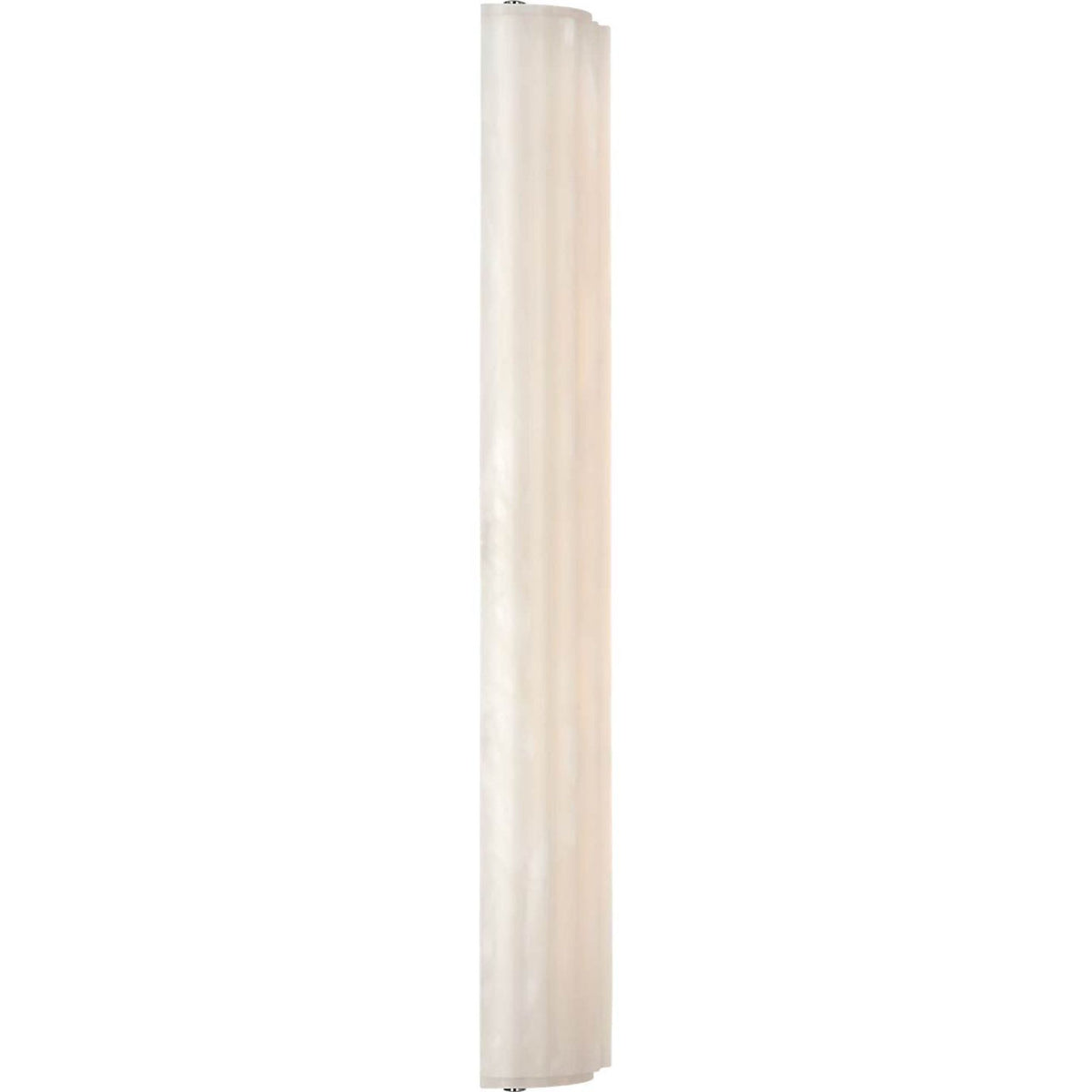Chapman & Myers Madden 25" Fluted Linear Sconce in Alabaster and Polished Nickel W4.25" x H24.5" x E2.75"