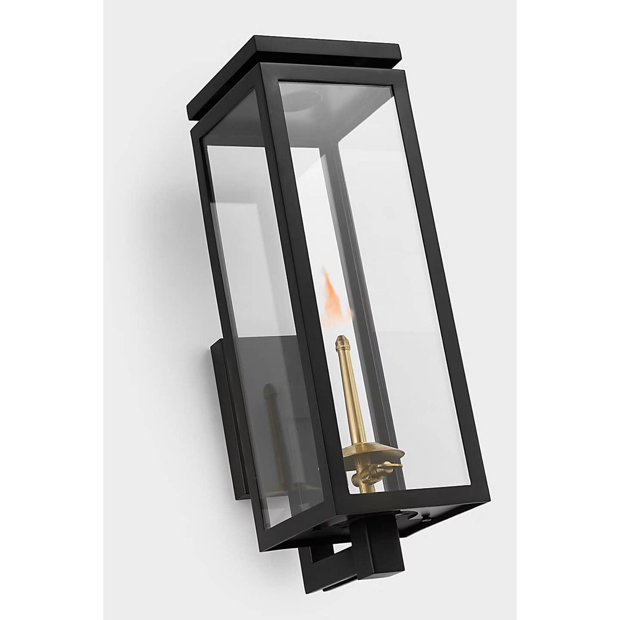Chapman & Myers Fresno Medium Bracketed Gas Wall Lantern in Matte