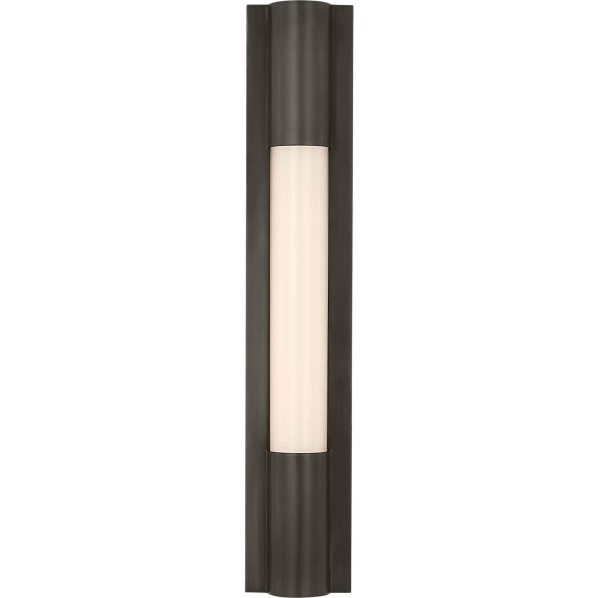 Ian K. Fowler Ellington 16" Slimline Bath Light in Bronze with White Glass W3" x H16" x E1.75"
