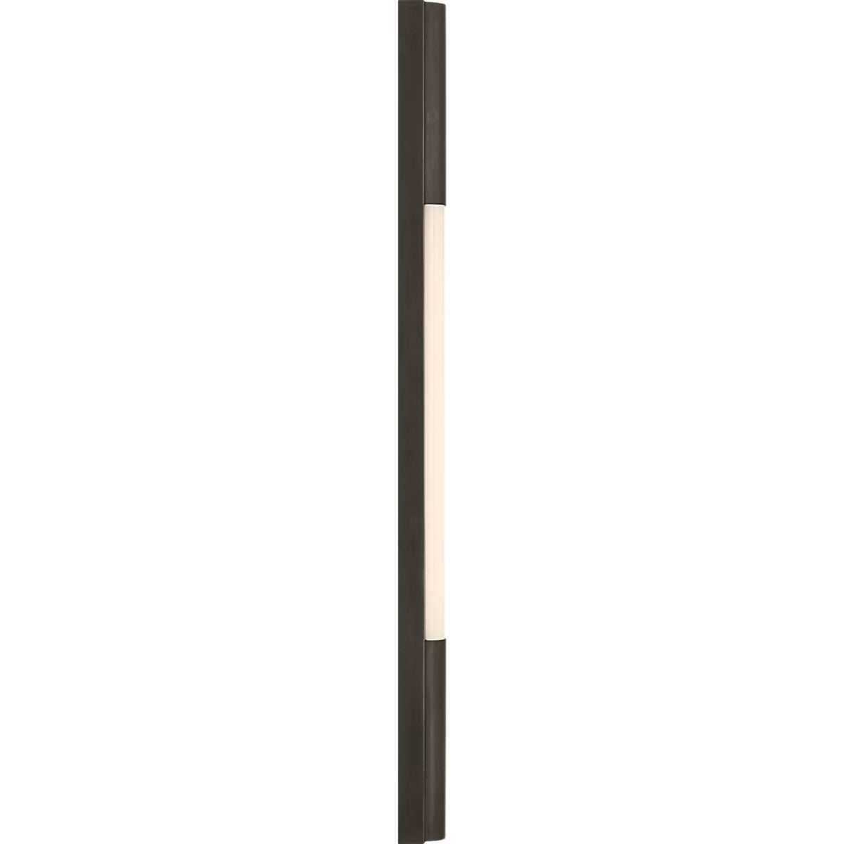 Ian K. Fowler Ellington 32" Slimline Bath Light in Bronze with White Glass W3" x H32" x E1.75"