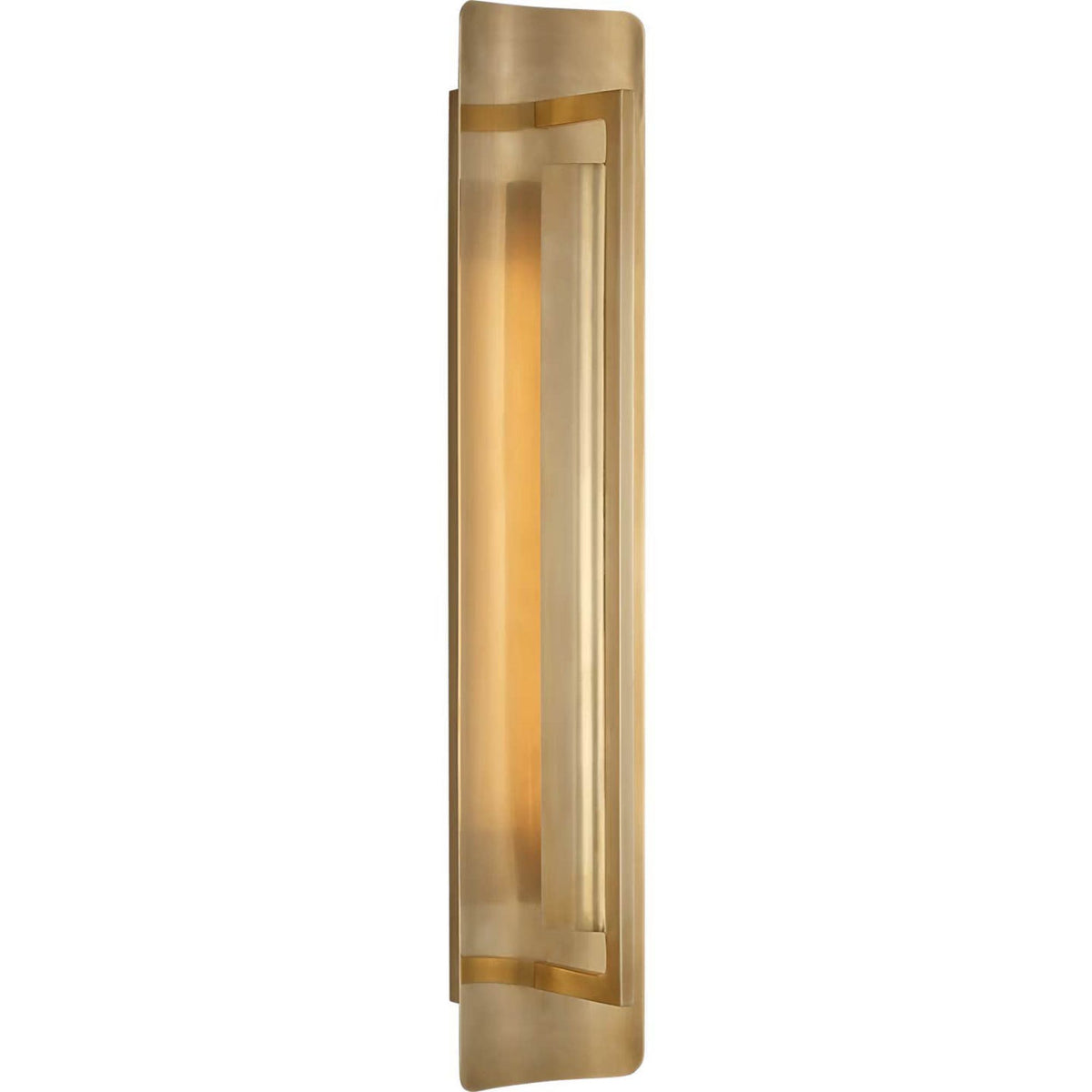 Ian K. Fowler Tristan 20" Reflector Sconce in Hand-Rubbed Antique Brass W4" x H20" x E3.5"