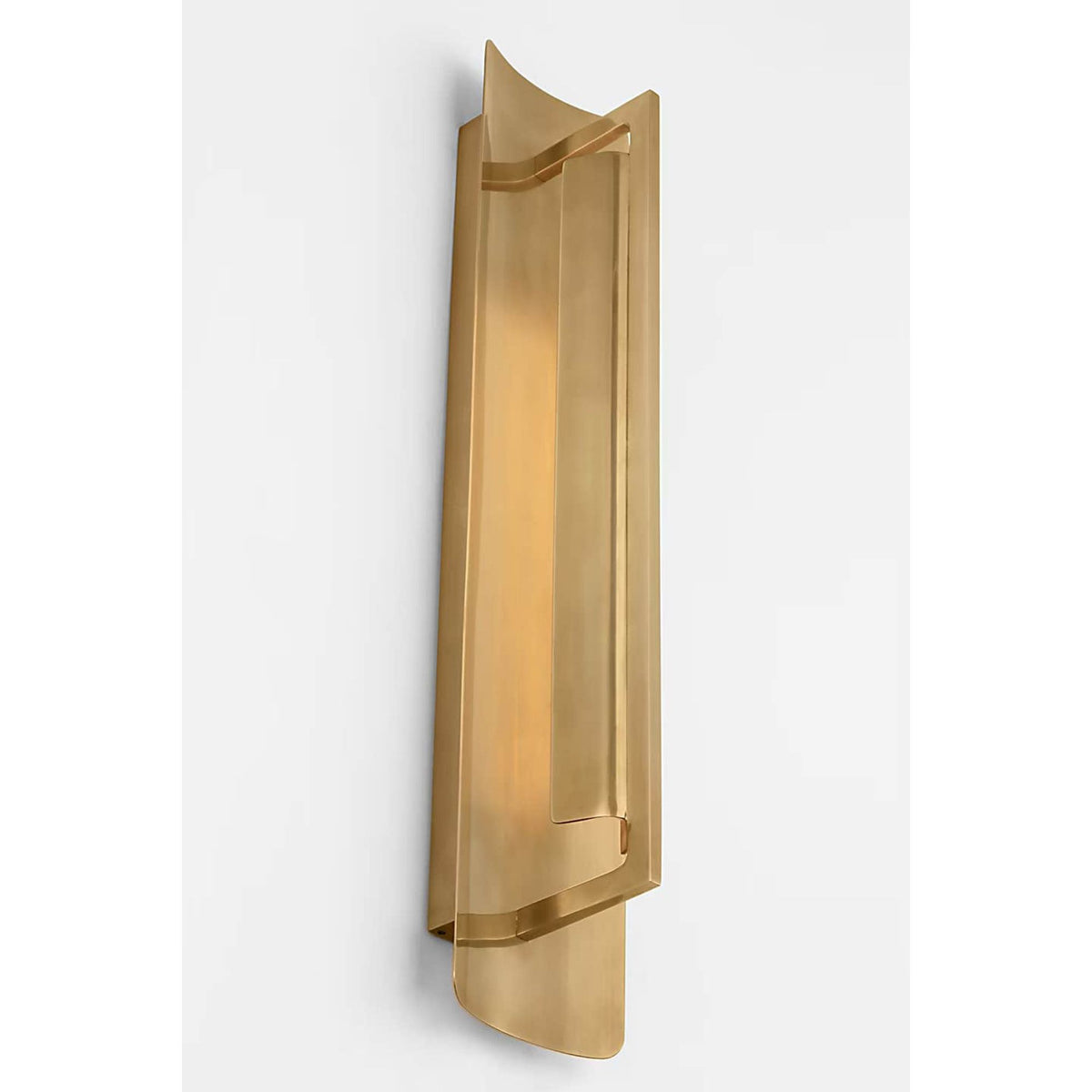 Ian K. Fowler Tristan 20" Reflector Sconce in Hand-Rubbed Antique Brass W4" x H20" x E3.5"