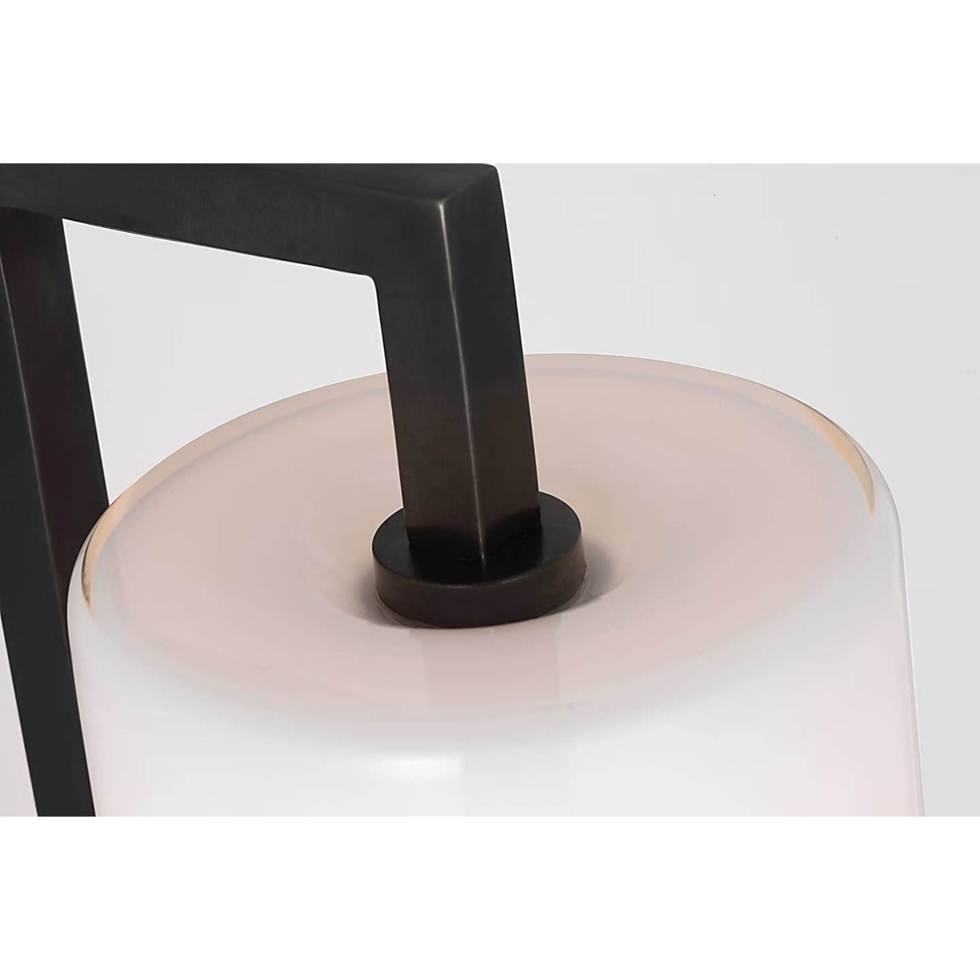 Ian K. Fowler Bowen 21" Linear Bath Sconce in Bronze with White Glass Shade W3" x H21" x E5"