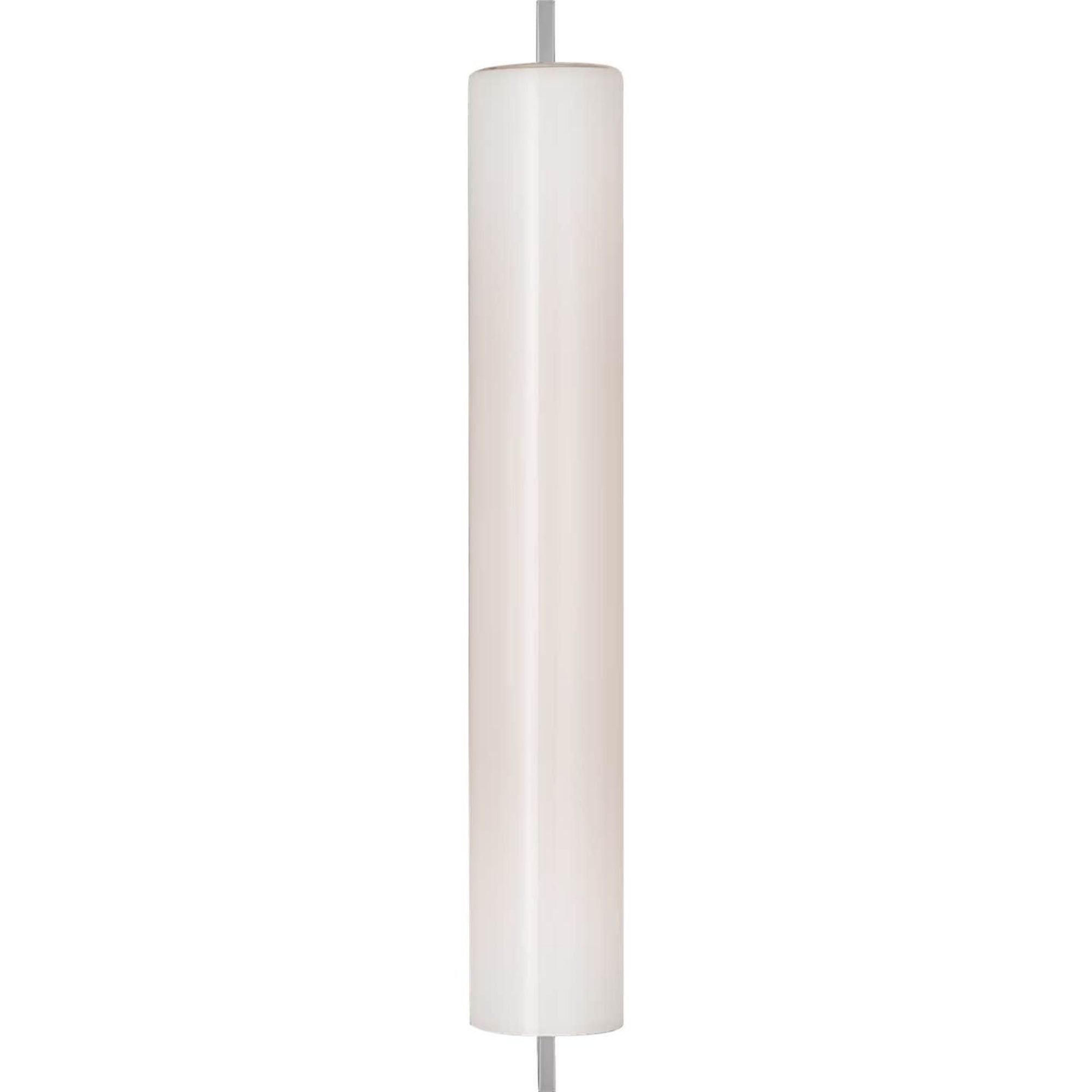 Ian K. Fowler Bowen 21" Linear Bath Sconce in Polished Nickel with White Glass Shade W3" x H21" x E5"